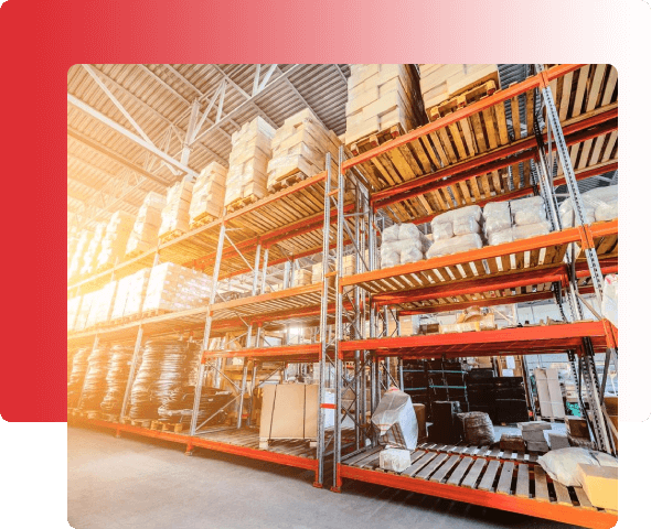 A warehouse filled with lots of shelves and boxes.